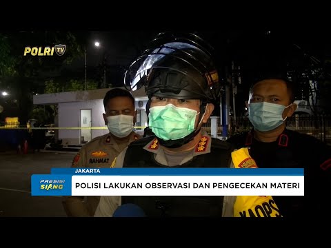 POLRES METRO JAKPUS SELIDIKI TEMUAN BENDA MENCURIGAKAN MIRIP BAHAN PELEDAK