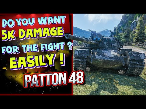 World of Tanks PS4 XBOX (Wot console) ⚔️ |  M48A5 Patton | wot replays | HarD1NeR