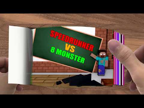 FLIPBOOK   Monster School  SPEEDRUNNER VS MONSTER ALL EPISODE   Minecraft Animation000