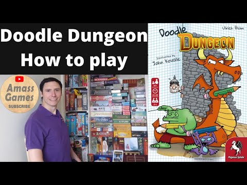 How to setup, play and review Doodle Dungeon by * AmassGames *