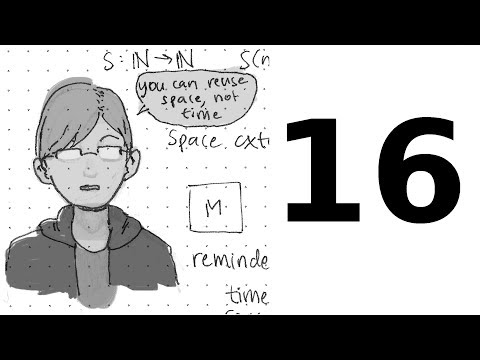 Undergrad Complexity at CMU - Lecture 16: Space Complexity