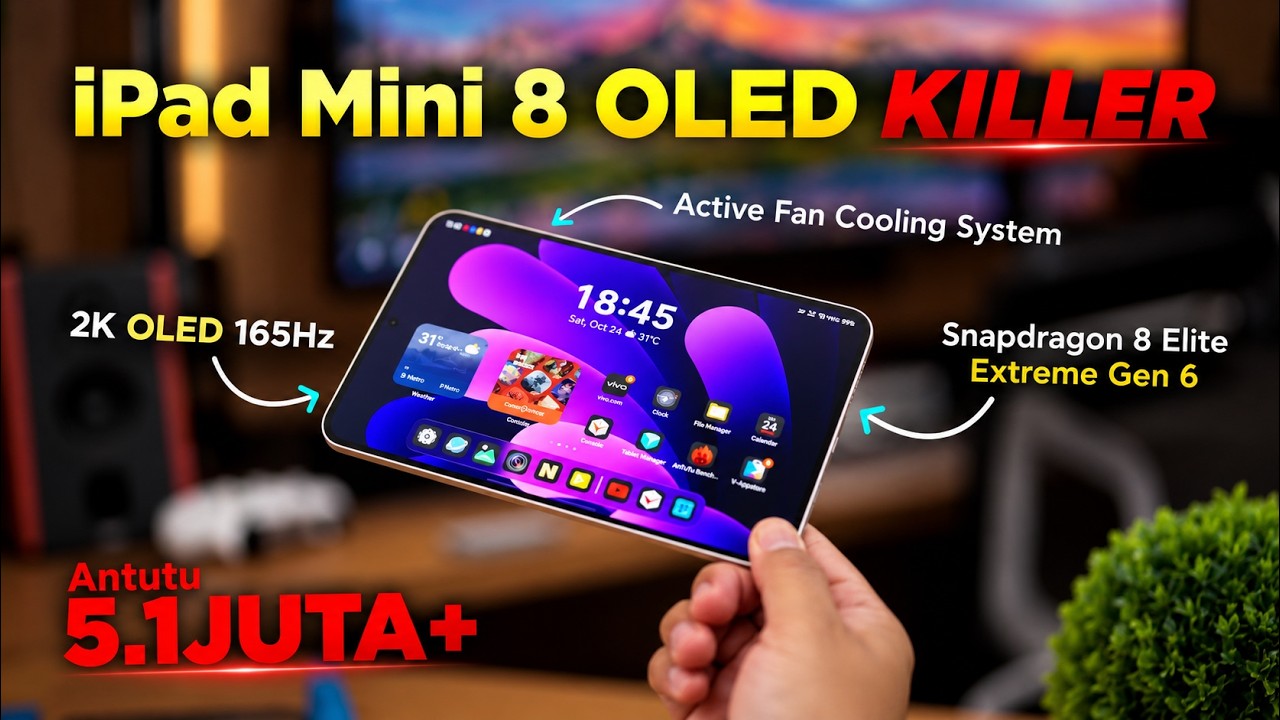 Tablet Ini Buat iPad Mini 8 OLED auto NANGIS‼️