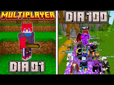 NiFF - I SURVIVED 100 DAYS on a MINECRAFT MULTiPLAYER SERVER - ELGAE