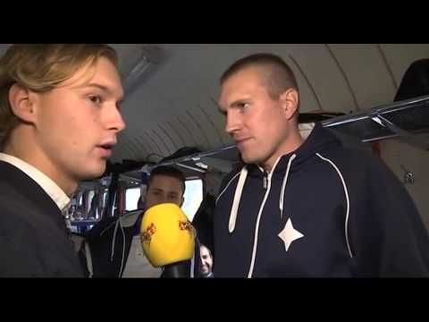 Livad stämning på Norrköpings supportertåg