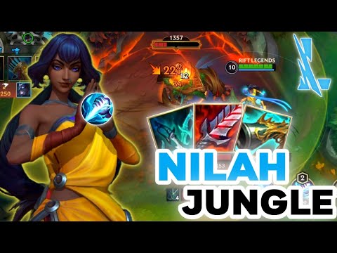 NILAH WILDRIFT JUNGLE BUILD & RUNES GAMEPLAY WORTH IT CUY 🔥🔥 - LEAGUE OF LEGENDS WILDRIFT
