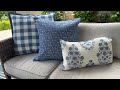 Gorgeous Indoor Outdoor Coastal Blue Pillow Covers Amazing Quality And Water Repellent