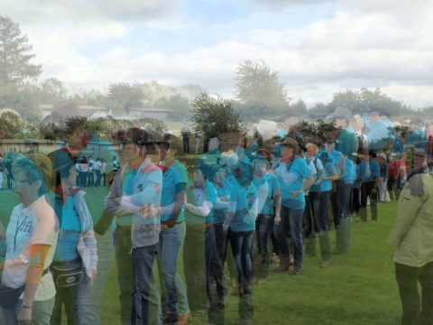 CARP PIPER Line Dancer zum Weltrekord 2015 Wurzen Zum Tag der Sachsen Einmarsch der Vereine