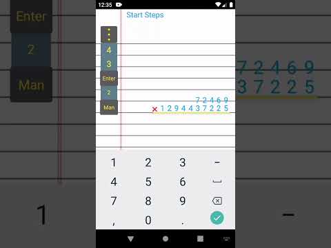 By Steps,  Long Multiplication