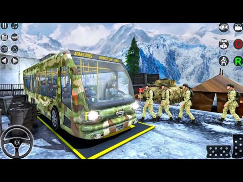 Army Bus Driving 2020 - Military Coach Transporter - Offroad Bus Game