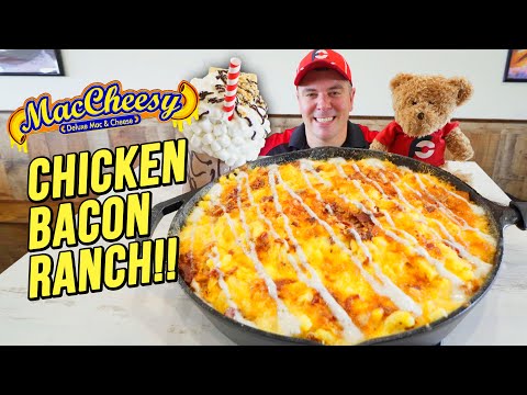 MacCheesy's Deluxe 8lb Macaroni and Cheese Challenge w/ Chicken, Bacon, & Ranch!!