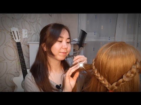 Асмр расчесывание волос. Асмр расчесывание волос видео. Как уложить чёлку на две стороны утюжком. Асмр расчесывание волос видео. Sleep sugar asmr.