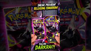 I opened Pitch Black packs early… Did we pull Darkrai? 👀 #Pokemon #PokemonTCG #Darkrai