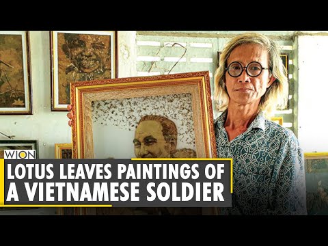 Vietnamese soldier makes paintings out of Lotus leaves | World News | WION News
