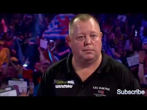Mervyn King priceless reaction to Simon Whitlock 148 checkout