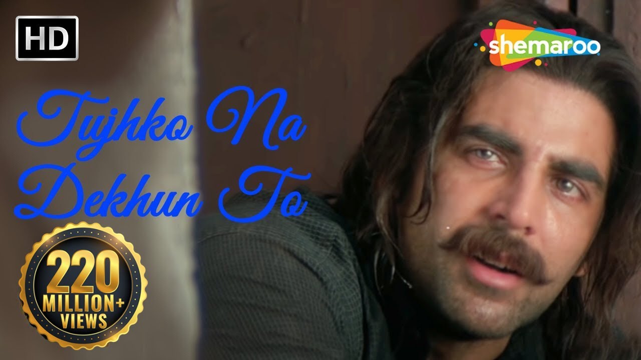 Tujhko Na Dekhun To Dil Ghabrata - Jaanwar Songs HD - Akshay Kumar - Udit Narayan - Gold songs