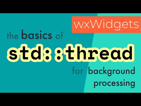 wxWidgets: using std::thread for background processing