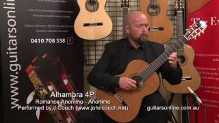 Video thumbnail for Alhambra Guitar, Model 4P-Romance Anonimo- Performed by John Couch by Guitars Online