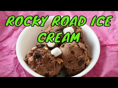 ROCKY ROAD Ice Cream | Ice Cream Recipes