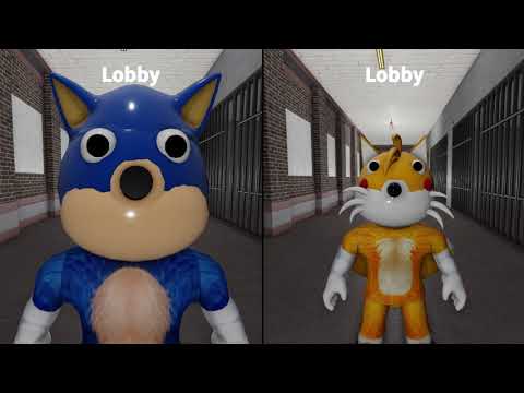 SONIC VS TAILS JUMPSCARE! Roblox Piggy FANGAME