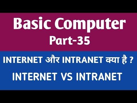 इंटरनेट एवं इंट्रानेट क्या है || Internet vs Intranet in hindi || gyan4u
