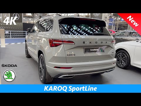 Škoda Karoq FL SportLine 2022 - FULL review in 4K | Exterior - Interior (Steel gray)