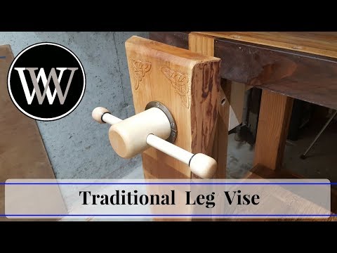 Making a Traditional Leg Vise With a Wooden Screw | Hand Tool Woodworking