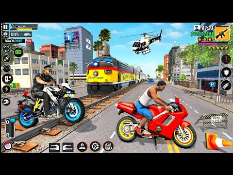 Police bike chase simulator 3D game  - police bike driving game  - android Gameplay 2025 