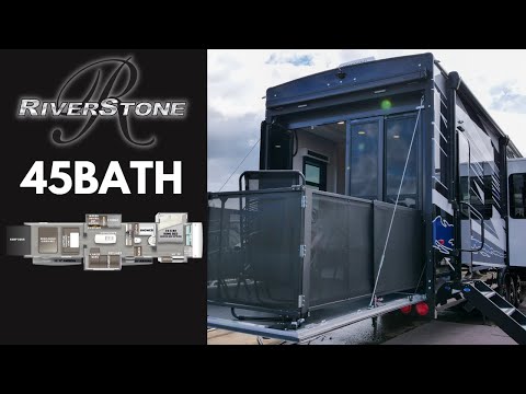 Thumbnail for Tour the ALL-NEW Riverstone 45BATH Toy Hauler Luxury Fifth Wheel by Forest River Video