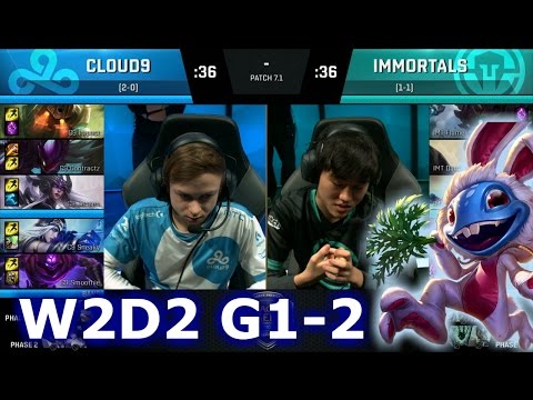 Immortals vs Cloud 9 Game 2 | S7 NA LCS Spring 2017 Week 2 Day 2 | IMT vs C9 G2 W2D2