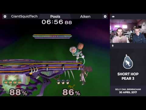 Short Hop Pear 3 - Pool 3 - GiantSquidTech (Ice Climbers) vs Aiken (Marth, Peach)