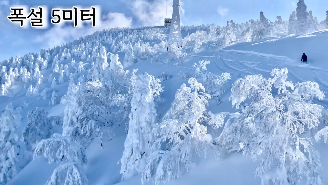 일본에서 눈 제일 많이 오는 곳 가봤습니다(스카유 온천 & 핫코다산)ㅣ아오모리 3편