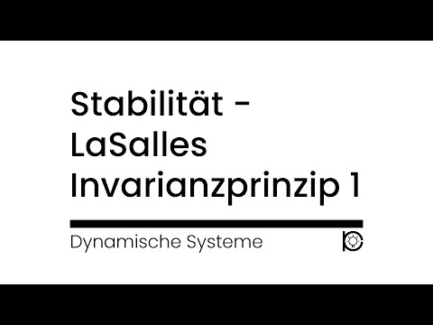 [Tutorial] Stabilität der Ruhelage - Invarianzprinzip von LaSalle Beispiel 1