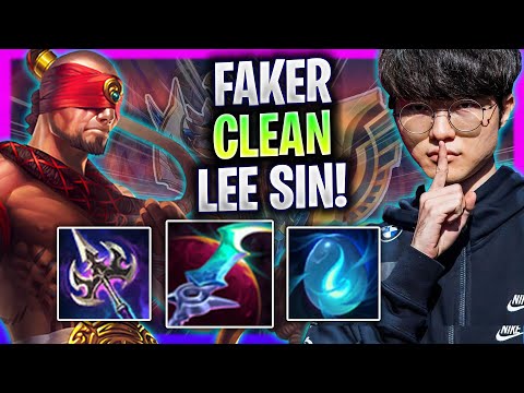 FAKER IS SO CLEAN WITH LEE SIN! - T1 Faker Plays Lee Sin Jungle vs Kayn! | Season 2023