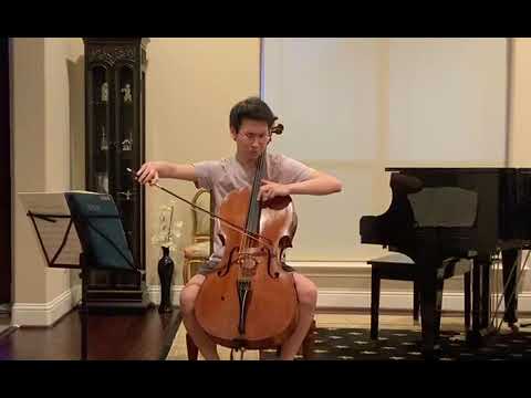 Cellist James Baik, 1st Prize 2019 Klein plays a little Puccini from home