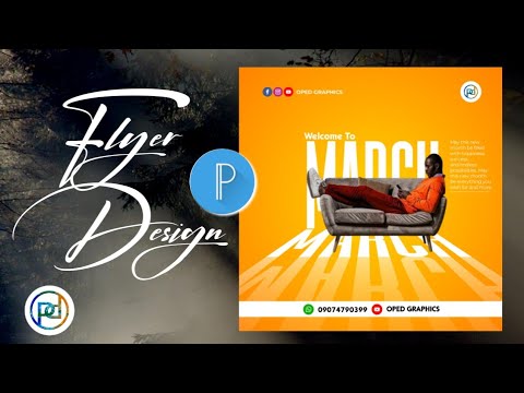 Редактирование Pixellab: расширенная обработка текста в дизайне флаера к новому месяцу