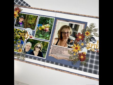 Scrapbook Layout # 300 (EASY Double Page Layout)