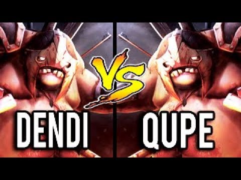 Dendi Pudge Impossible Hook Vs Qupe Incredible Hook WTF Epic Pudge BATTLE Dota 2