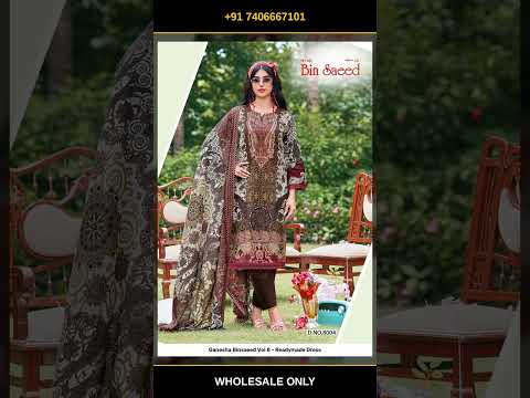 Ganesha Binsaeed Vol 8 - Readymade Dress – product video thumbnail