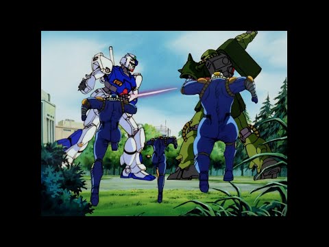 Gundam 0080 War in the Pocket but the Getter Team is there too