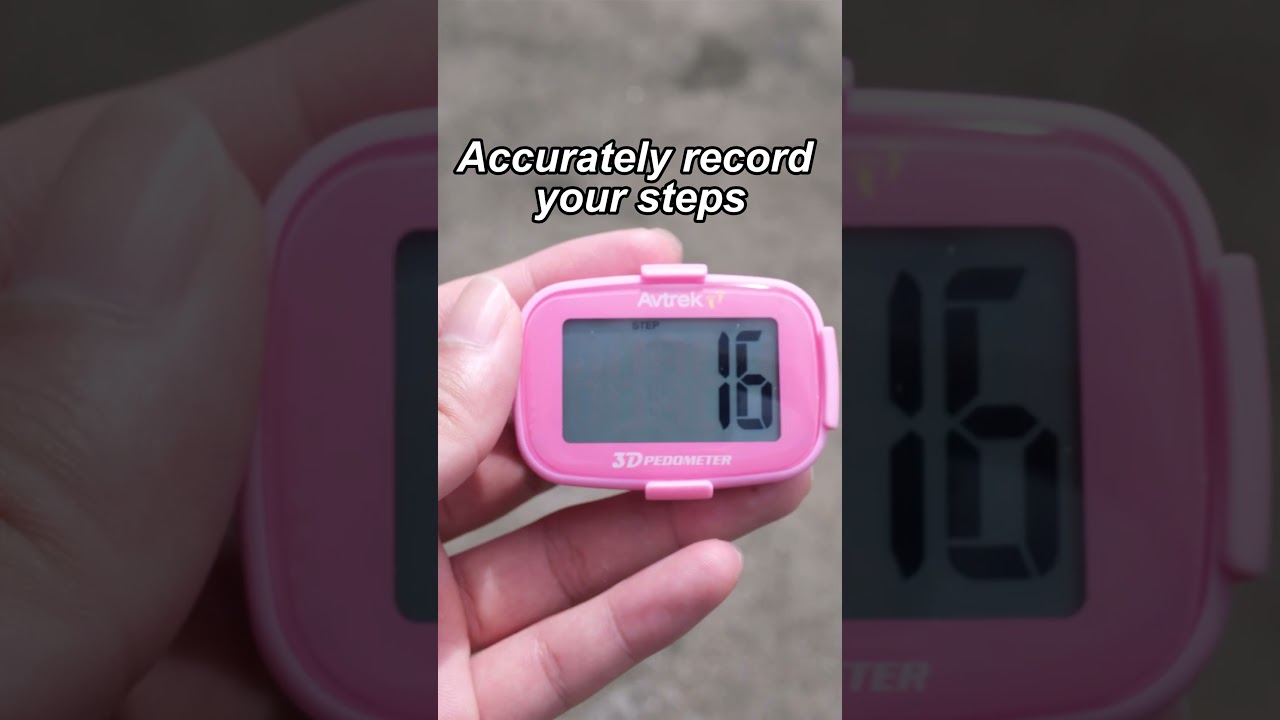 Easily record every step - whether it's participating in a race walk or strolling with your dog.