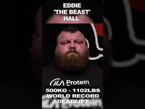 Eddie HALL | 500KG/1102LBS Deadlift World RECORD! #shorts #eddiehall #strongman