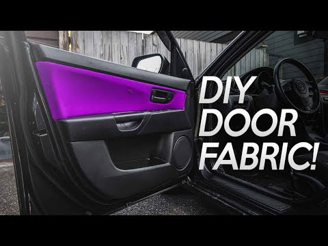 How To DIY Door Panel FABRIC/INSERTS!
