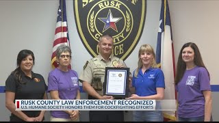 Rusk County Sheriff's Office receives award for putting end to cockfighting rings