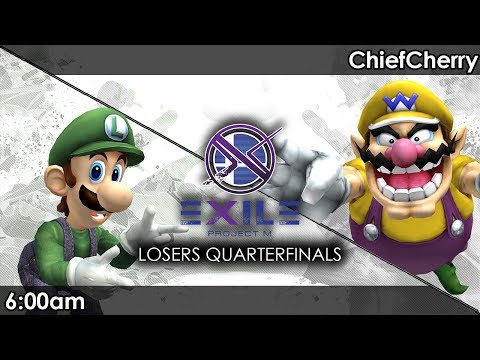 Project M: 6:00am (Luigi) V ChiefCherry (Wario) - Exile 102 Tournament SSBPM