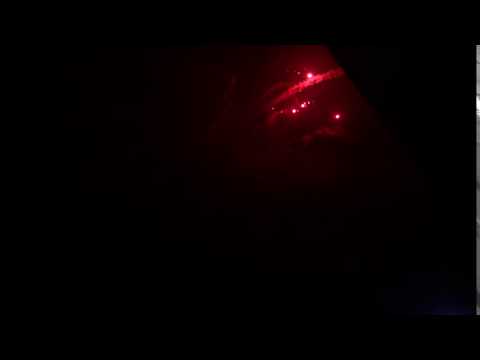 14# 4 inch red strobe waterfall