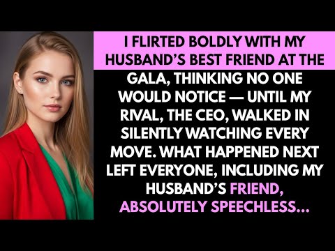 “I Flirted Boldly with My Husband’s Best Friend at the Gala, Thinking No One Would Notice #cheating 