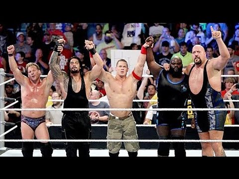 Roman reigns, cena,Jericho, Big Show & Henry vs  Rollins, Kane,  Wyatt, Harper & Rowan Full Match