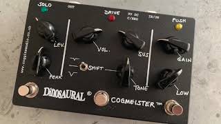 Video thumbnail for Dinosaural Cogmeister pedal by The Bob & Ramon Show