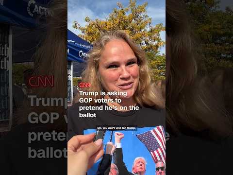 Trump is asking GOP voters to pretend he’s on the ballot