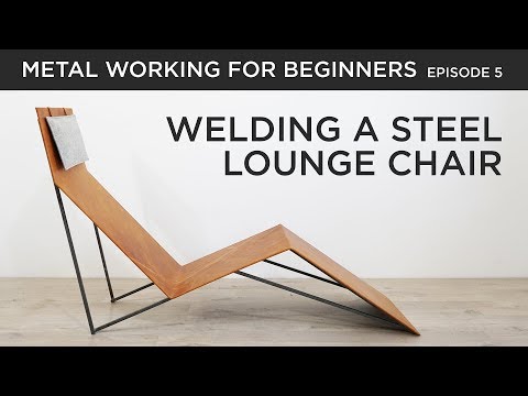 Making a steel and leather lounge chair